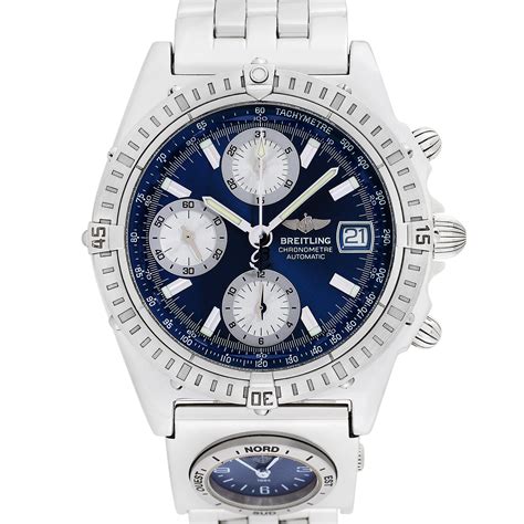 breitling dual watch|breitling blue face chronograph.